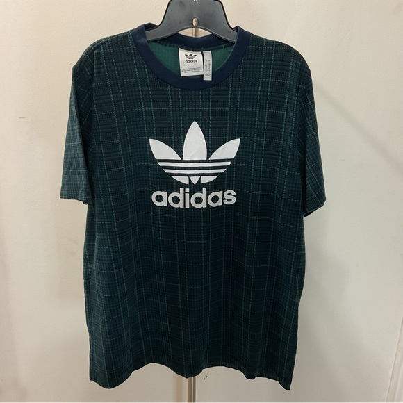 Adidas Green Short Sleeve T-shirt Size L - Picture 2 of 8